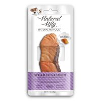 Натуральное лакомство для кошек и собак Cherie "Natural Kitty", кусочки из лосося на пару, 25 г