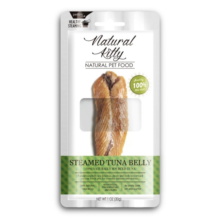 Натуральное лакомство для кошек и собак Cherie "Natural Kitty", кусочки из тунца на пару, 30 г