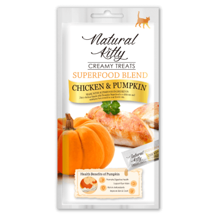Набір крем-снеків Cherie на основі курки "Natural Kitty" для котів- 50шт*12г*4 смаки