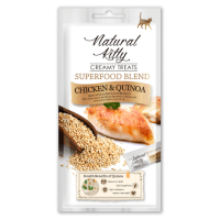 Крем-снек для кошек Cherie "Natural Kitty", из курицы и киноа, 4 шт/уп