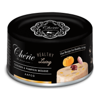 Консерва для котів Cherie, мус з курки та гарбуза, 80 гр