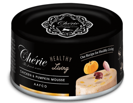 Консерва для котів Cherie, мус з курки та гарбуза, 80 гр