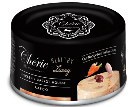 Консерва для котів Cherie, мус з курки та моркви, 80 гр