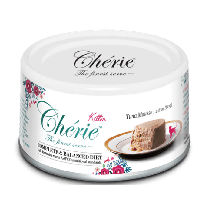 Консерва для котят Cherie, мусс из тунца, 80 гр