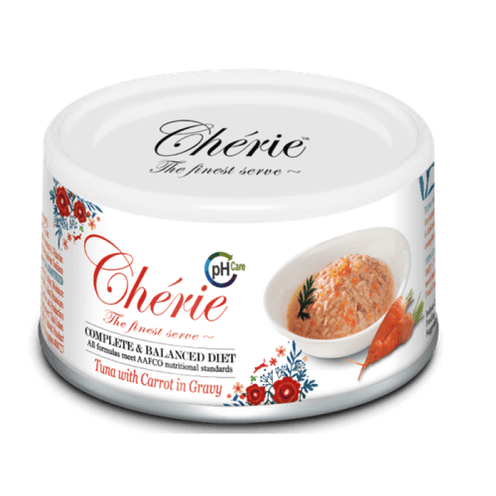Консерва для котів Cherie "Urinary", з тунця та моркви в соусі , 80 гр