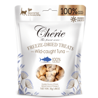 Лакомство для кошек Cherie, лиофилизированное, из тунца дикого отлова, 30 г