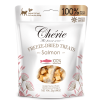 Лакомство для кошек Cherie, лиофилизированное, из лосося, 25 г