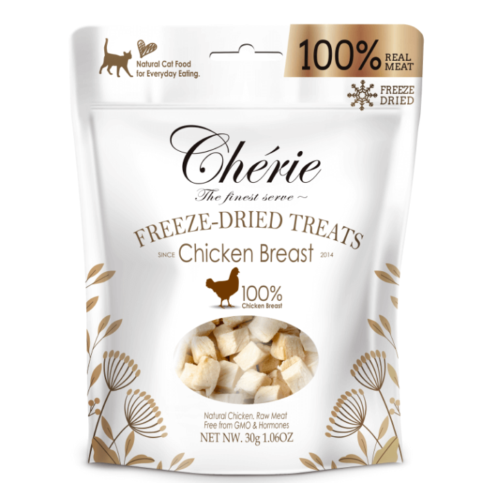 Ласощі для котів Cherie, ліофілізовані, з курки, 30 г
