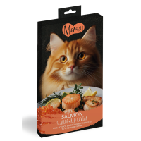Mavsy - Creamy Treats Salmon+scallop+roe, лосось з гребінцем і червоною ікрою, 5x15 г
