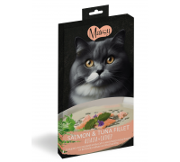 Mavsy - Creamy Treats Tuna+Salmon+catnip, філе лосося та тунця з люцер..