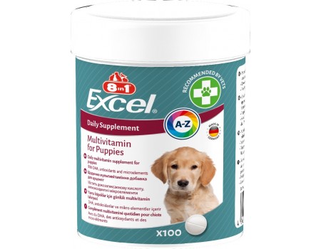 Витамины 8in1 Excel Multi Vitamin Puppy для щенков и молодых собак, мультивитамин, 100 шт