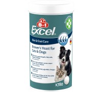 Витамины 8in1 Excel Brewers Yeast для собак и кошек, пивные дрожжи с ч..