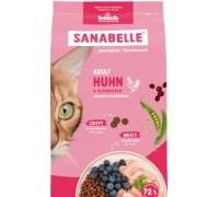 Сухий корм Sanabelle Adult, для дорослих котів, курка та чорниця, 8 кг..