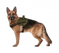 Шлея для службових собак WAUDOG PRO, металевий фастекс, L, В 70-100 см..