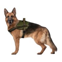 Шлея для служебных собак WAUDOG PRO, металлический фастекс, XS, В 35-45 см, хаки