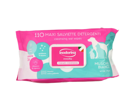 Серветки Inodorina Salvietta Refresh Muschio з ароматом мускусу, 110  шт