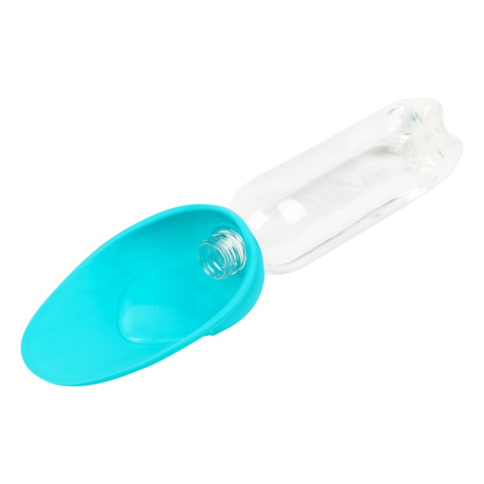 Поїлка-насадка на пляшку WAUDOG Silicone, 165х90 мм, блакитний
