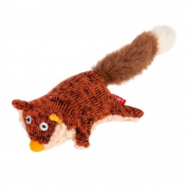 Іграшка для собак Лисиця з пищалкою GiGwi Plush, текстиль, 9 см..