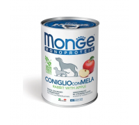 Консервы Monge Dog Fruit Monoprotein для собак, паштет, кролик с яблок..