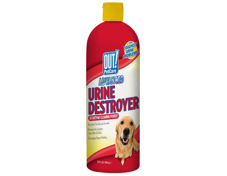 Жидкость АУТ!, усовершенствованный разрушитель мочи, для удаления пятен и запаха мочи собак и кошек, 945 мл