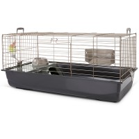 Savic Nero 3 De Luxe САВІК НЕРО 3 ДЕЛЮКС клітка для морських свинок, карликових кроликів, 100х50х47 см., Колір решітки теплий сірий