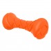Игрушка для собак гантель для апартировки PitchDog, длина 19 см, диаметр 7 см, оранжевая  - фото 2