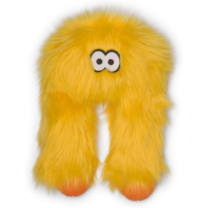 Игрушка для собак WEST PAW Wilson Lemon/Уилсон, пушистый, с пищалкой, лимонный, 25х8 см