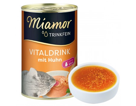 Додатковий корм бульйон Miamor Vitaldrink mit Huhn МІАМОР,для котів, курка , 135 мл