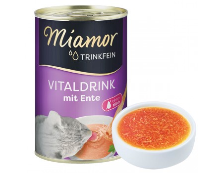 Додатковий корм бульйон Miamor Vitaldrink mit Ente МІАМОР,для котів, качка, 135 мл