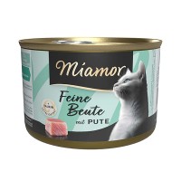 Беззерновой влажный корм Miamor Feine Beute mit Pute МИАМОР, для кошек, индейка, 185 г