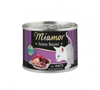 Беззерновий вологий корм Miamor Feine Beute mit Ente МІАМОР, для котів..