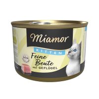 Беззерновой влажный корм Miamor Feine Beute mit Geflügel МИАМОР, для котят, птица, 185 г