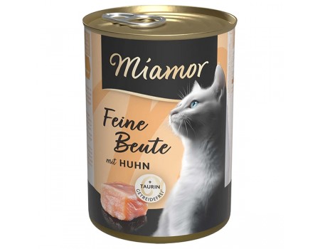 Беззерновой влажный корм Miamor Feine Beute mit Huhn МИАМОР, для кошек, курица, 400 г