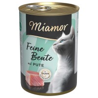 Беззерновий вологий корм Miamor Feine Beute mit Pute МІАМОР, для котів, індичка, 400 г
