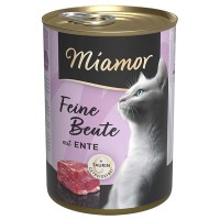 Беззерновой влажный корм Miamor Feine Beute mit Ente МИАМОР, для кошек, утка, 400 г