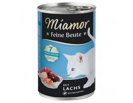 Miamor Feine Beute mit Lachs МІАМОР ФАЙНЕ БАЙТЕ ЛОСОСЬ беззерновий повнораціонний вологий корм для к
