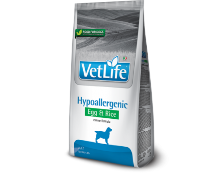 Сухой лечебный корм для собак Farmina Vet Life Hypoallergenic Egg & Rice при пищевой аллергии, (25272) 2 кг