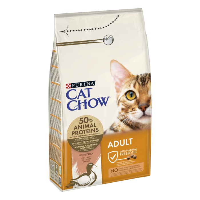 Сухий корм для кішок Purina Cat Chow Adult, з качкою, 1,5 кг