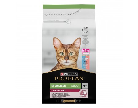 Сухой корм Purina ProPlan Sterilised Senses для кастрированных кошек с треской и форелью 1.5 кг