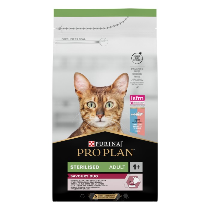 Сухой корм Purina ProPlan Sterilised Senses для кастрированных кошек с треской и форелью 1.5 кг