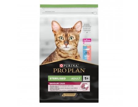 Сухой корм Purina ProPlan Sterilised Senses для кастрированных котов, с треской и форелью, 10 кг