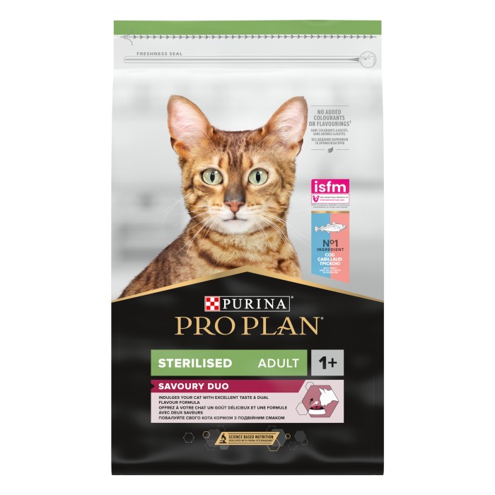Сухой корм Purina ProPlan Sterilised Senses для кастрированных котов, с треской и форелью, 10 кг*