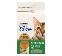 Cat Chow Sterilized для стерилізованих кішок 1,5 кг з індичкою..