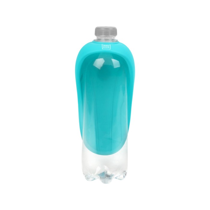 Поїлка-насадка на пляшку WAUDOG Silicone, 165х90 мм, блакитний