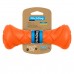 Игрушка для собак гантель для апартировки PitchDog, длина 19 см, диаметр 7 см, оранжевая