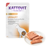 Лечебный корм Kattovit Veterinary Urinary, паштет, для кошек с заболеваниями нижних мочевыводящих путей, 85 г