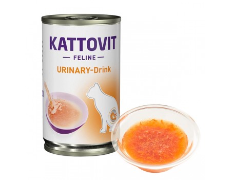 Лікувальний напій Kattovit Veterinary Urinary, для котів із захворюваннями нижніх сечовивідних шляхів, 135 мл