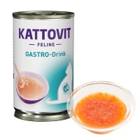 Лечебный напиток Kattovit Veterinary Gastro, для кошек с заболеваниями ЖКТ и поджелудочной железы, 135 мл