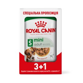 Влажный корм ROYAL CANIN MINI ADULT GRAVY взрослых собак мелких пород, 3+1 шт, 4х85 г