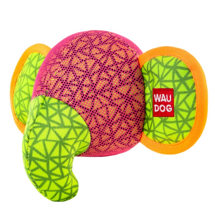Игрушка для собак WAUDOG Fun, слон, 20х14 см, розовый